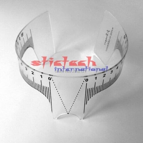 By dhl or ems 500 pcs Reusable Eyebrow Grooming Stencil Shaper Ruler Measure Tool Makeup Eyebrow Ruler Tool Measures