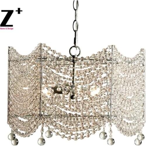 Coco K9 Crystal Pendant Lustre K9 Glass Beads French Vintage Pendant Lamp