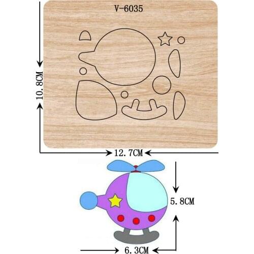 New aircraft wooden dies cutting dies for scrapbooking Multiple sizes V-6035