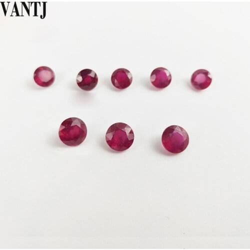 100% Natural Ruby Loose Gemstone 1 PC For Silver and Gold Mounting Diy Women Ring Fine Jewelry Accessories Party Gift Wholesale