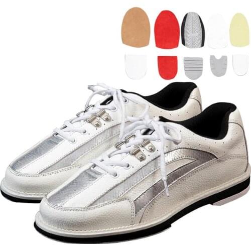 Men And Women Bowling Shoes Changable Sole Soft Sports Sneakers Unisex Right Hand And Left Hand Non-slip Bowling Shoes