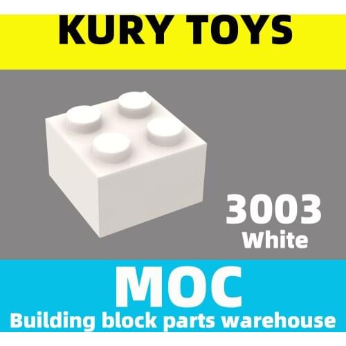 Kury Toys DIY MOC For 3003 100pcs Building block parts For Brick 2 x 2 For toy brick