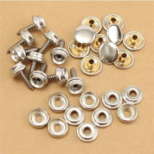 Set Snap Fasteners Stud Button Clothing Cover Fabric Fast Fixed Marine Repair Kit