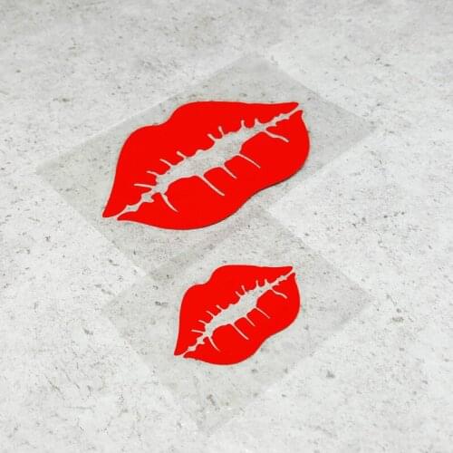 NO.S256 GalonDeco Fashion Reflective Sticker Sexy Red Lips Hot Lips Decoration Car Stickers and Decals Motorcycle Stickers Bik