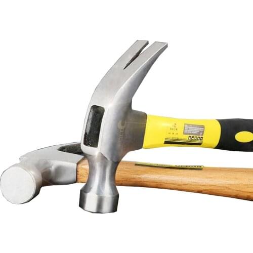 Plastic Coated Claw Hammer Multifunctional Safety Tool Stainless Steel Rubber Handle Woodworking Hammer