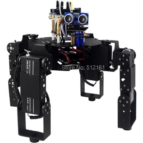 DIY Full Set 12DOF Robot Hexapod Spider Frame Kits Bracket Accessories LCR4 an unassembled