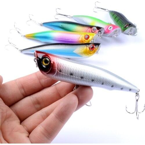 Topwater Bait 10.5cm 15.7g 2pcs Freshwater Saltwater Fishing Lure pencil crappie minnow Artificial Hard Bait Free Shipping