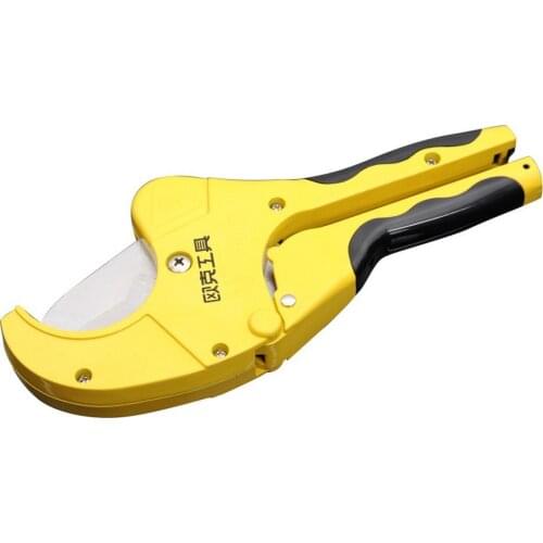 PVC/PPR Pipe Cutter 36mm 42mm 64mm Aluminum Alloy Body Ratchet Scissors Tube Cutter Hose Cutting Hand Tools for Cutting PVC Pipe