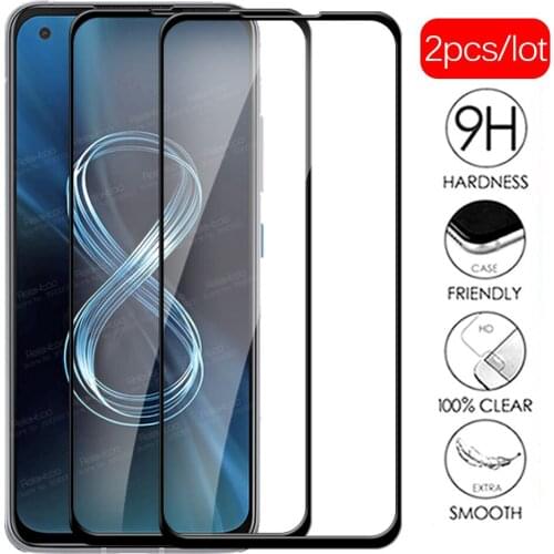 2pcs Full Cover Protective Glass For ASUS Zenfone 8 Tempered Glass For Zenfone8 Flip Zen fone 8Flip Screen Protector Phone Film