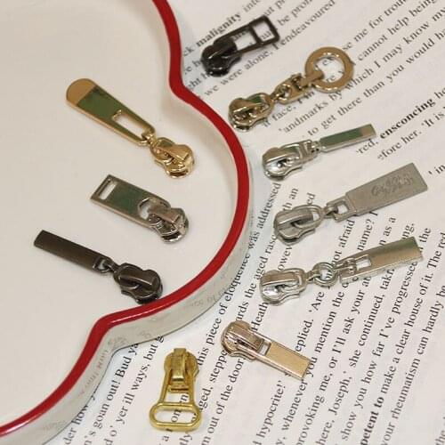 10pcs 3#Zipper Sliders for metal Zippers Down Jacket Pocket Zips Head Bag Zip Repair Kits DIY Accessories