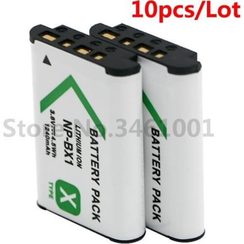 10pc/lot NP-BX1 NP BX1 Camera Battery pack for SONY DSC RX1 RX100 M3 M2 RX1R WX300 HX300 HX400 HX50 HX60 GWP88 PJ240E A