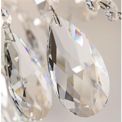 35pcs/lot 89mm Clear K9 Crystal Prism hanging drop Crystal Penant for Chandelier Prism Parts Free Shipping+free rings