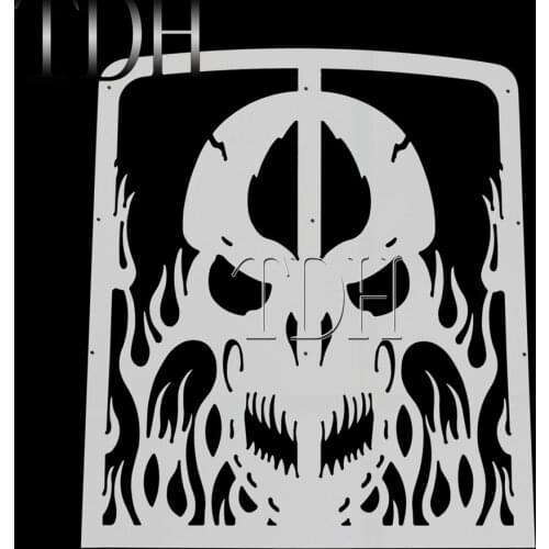Motorcycle Accessories Punk Style Skull Radiator Grille Guard Protector Grill Cover Protection For Yamaha Banshee 1987-2012