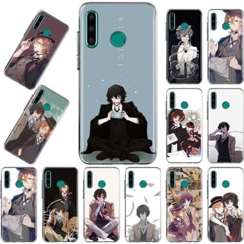 Bungou Stray Dogs Phone Case For Huawei Y6 Y7 Y8 Y9 2019 TPU Cover For Y5p Y6p Y8p Y9a Y7a Transparent Silicone Shell