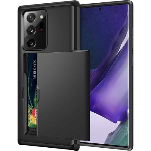 For Samsung Galaxy Note 20 Ultra Case Note 20Ultra Wallet Case Card Slot Dual Layer Cover For Samsung Note 20 Ultra 5G Note 20