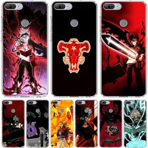 Manga Anime Black Clover Phone Case for Huawei Honor 10 9 Lite Y9 Y5 Y6 Y7 2019 8X 8A 8S 7A 7X 10i 20i Pro V30 Art Coque Capa