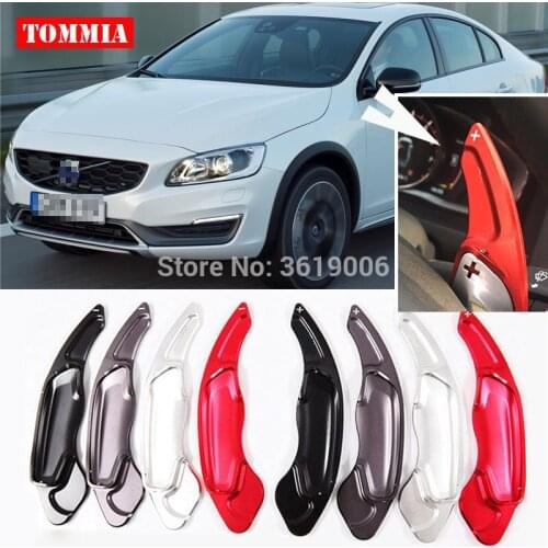 For Volvo S80 2014-2017 2pcs Steering Wheel Aluminum Shift Paddle Shifter Extension Car-styling