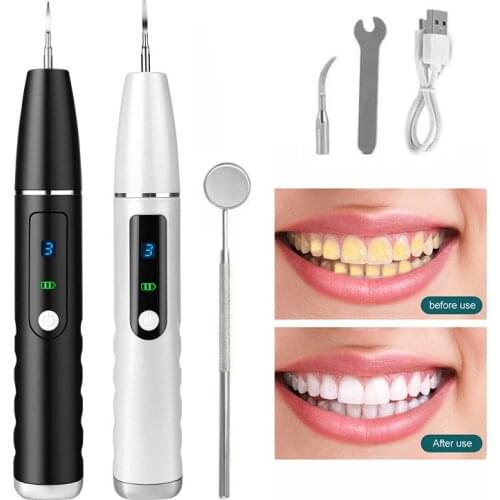 Home Ultrasonic LCD Display Calculus Remover Dental Scaling Electric Scaler Sonic Clean Smoke Stains Tartar Plaque Teeth