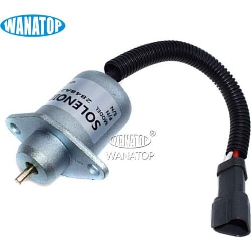Fuel Shutoff Solenoid 2848A278 For Perkins Cat 216 226 236 246 Skid Steer UB704 Engine