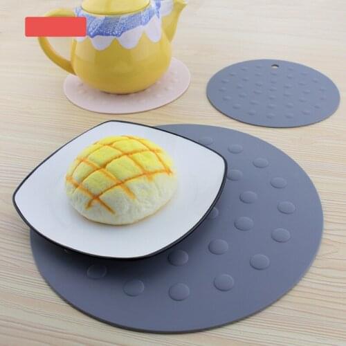 Round Insulation Silicone Mats Non-Slip Heat-Resistant Anti-Scalding Honeycomb Multifuctional Bowl Pot Holder Thicken Coasters