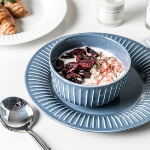 Fashion Dishes Nordic Set Ins Style Light Luxury Simple Creative Ceramic Tableware Ceramica Porcelana Dinner Plates