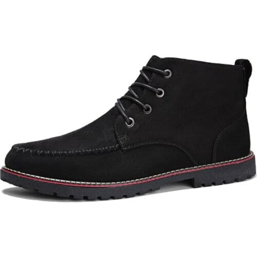 2021 Hot Autumn New Men Boots Vintage College Style Men Shoes Casual Fashion Lace-Up Warm Boots for Man