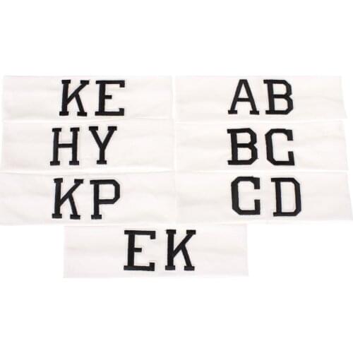 2018 New Arrivals Kids Hair Accessories Boys Girls ABCD Letter Turban Headbands Soft Solid Cotton Elastic Headwear Hair Band