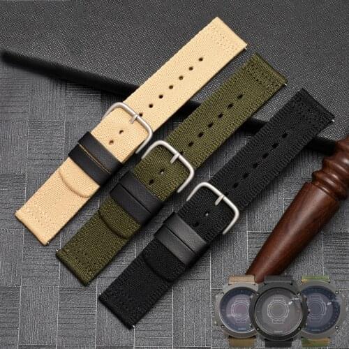 New sports mountaineering nylon strap is suitable forCASIO PRG-600YB-3 / PRG-650 / PRW-6600 series nylon canvas watch strap 24mm