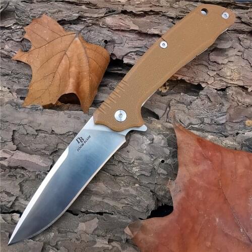 Outdoor Tactical Camping Hunting Survival Pocket Quick Folding Knife G10 Handle D2 Blade for Men Hiking Adventure