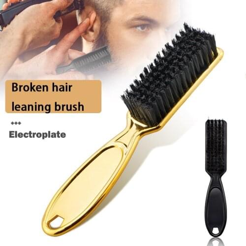 Hairdressing soft bristles cleaning brush barber neck dust collector broken hair comb scissors cleaning brush barber tool brush