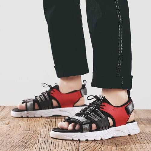 For casual sandles italian sandali sandale homme cork hombre beach flip fashion platform rubber verano mens sandal mens roman