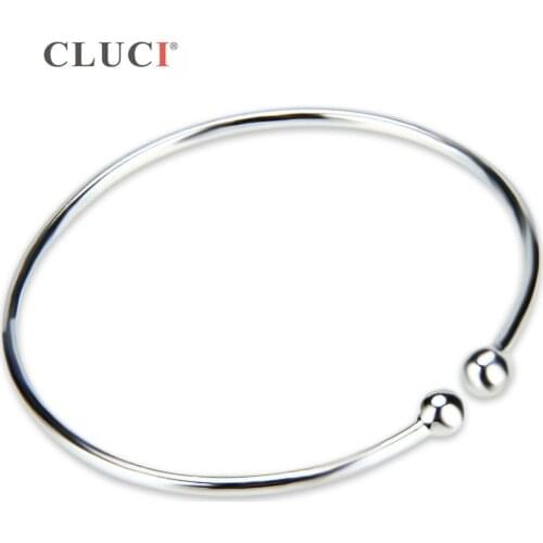CLUCI 925 sterling silver simple design bracelet, adjustable size, Simple office style Bracelet for Women, fine jewelry