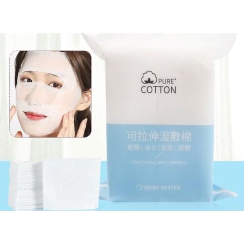 200 pcs Disposable Stretchable cleansing Makeup Cotton Wipes Thin Makeup Remover Pads Ultrathin Facial Clean Paper MakeUp Tools