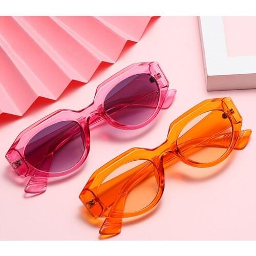 1 PC Retro Sunglasses for Women Small Oval Frame Sun Glasses Fashion Shades Polarized Eyewear Sunglasses