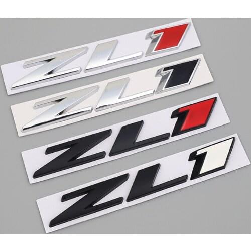 Car Styling ZL1 3D Metal Sticker Body Trunk Emblem Badge Accessories For Chevrolet Camaro ZL1 Colorado Z71 OFF ROAD 4X4 SIERRA