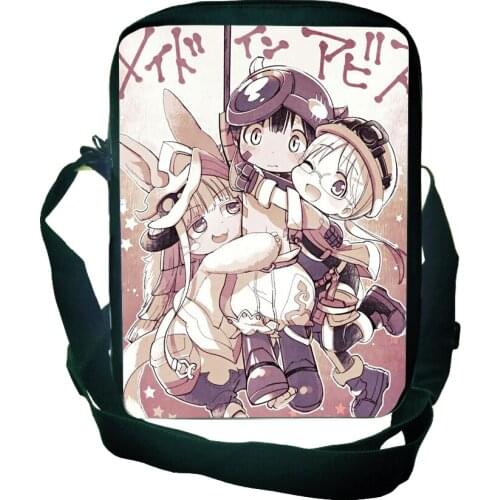 Made in Abyss Shoulder Bags Crossbody bag Students School Shoulder Bag Boys Girls Bookbag Women Shoulder Bag Men Travel Bolsas