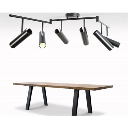 LED Nordic Long-barrel Ceiling Lights Book Cabinet Background Wall Ceiling Lamps Living Room Fold Deco Lights Fixtures