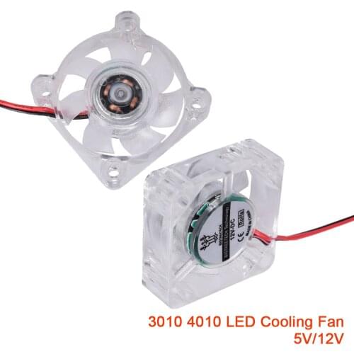 3010 4010 LED Cooling Fan Ultra Silent Case Cooler Fan PC Computer RGB Light 3D Printer Parts Controller Bearing Fan Radiator