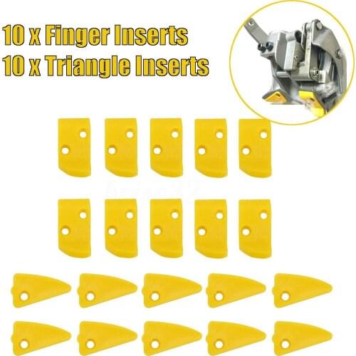 20pcs Finger Triangle Leverless Inserts Protector For Corghi Hunter Tire Changer 4.5*2.5cm Finger Inserts Triangle Inserts