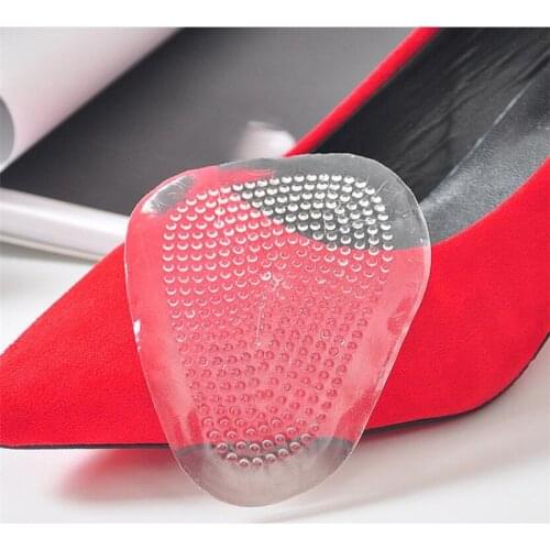 1 Pair Honeycomb Silicone Foot Gel Stickers Forefoot Pads Front Shoe Pads Cushion Soft Pain Relief High Heels Half Palm Insoles