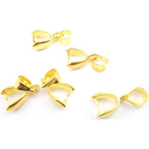 DIY gold jewelry accessories 18 K necklace earrings connecting folder pendant accessories