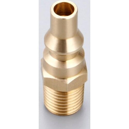 1/4inch Propane Brass Quick Connect Fitting Adapter Male Plug NPT For BBQ And Low Pressure Propane Gas Systems