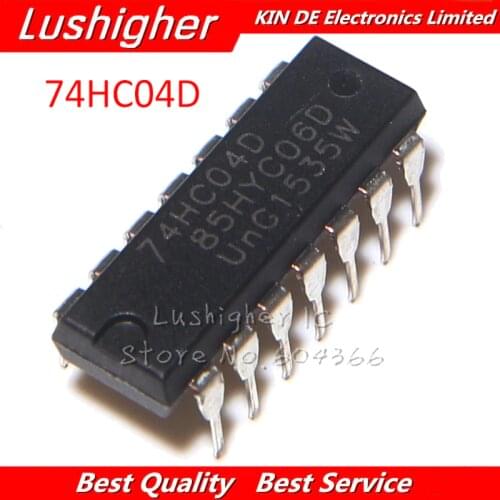 10PCS 74HC04D DIP 74HC04 DIP14 New Original