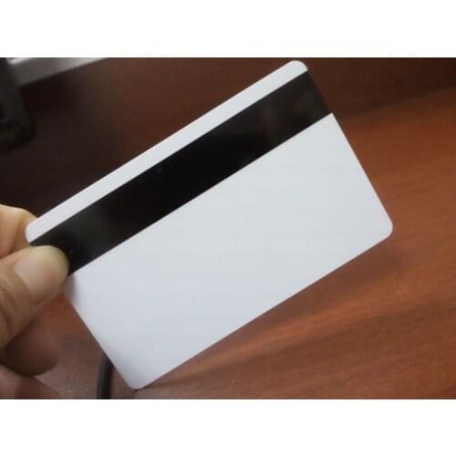 1000pcs/lot printable Blank Plastic Hico magnetic stripe Card