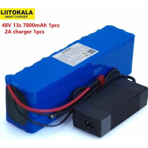 LiitoKala 48V 7.8ah 13s3p High Power 18650 Battery Electric Vehicle Electric Motorcycle DIY Battery BMS Protection+2A Charger