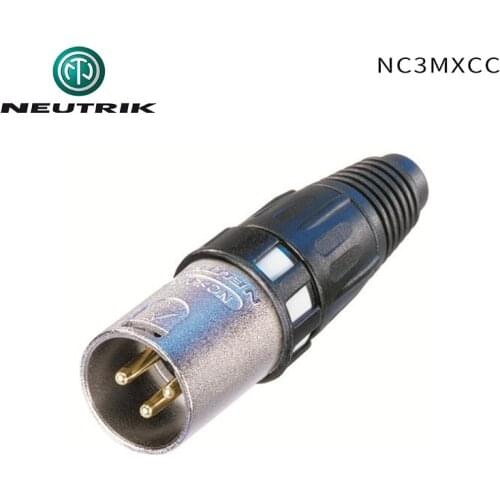 NEUTRIK NC3MXCC/NC3FXCC 110 ohm AES digital audio cannon XLR Connector Male Jack Female plug recording studio