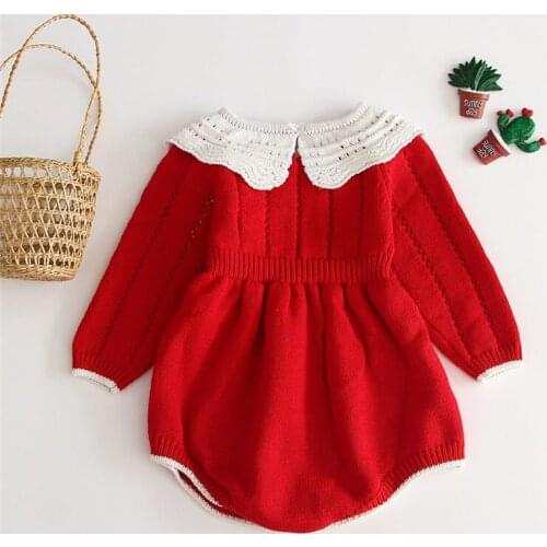 Christmas romper baby girls cotton long sleeve jumpsuit for newborn overalls onesie clothes toddler baby bodysuit clothing set