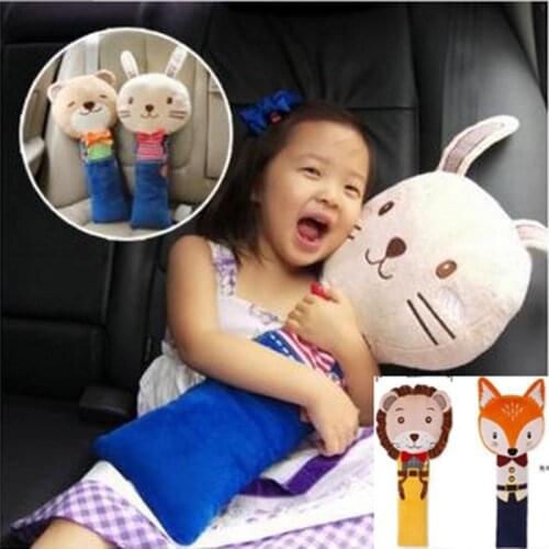 Children Safety Seat Belt Shoulder Pads Cartoon Car Seat Belt Cover For Kids PP Cotton Child Auto Pillow Padding Seat Belt