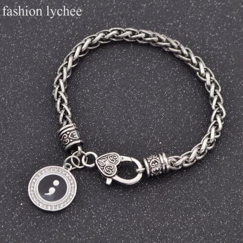 Fashion Lychee Silver Bracelets