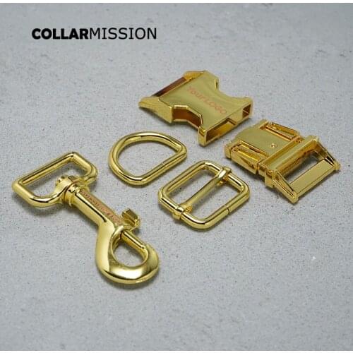 Engraved buckle, We provide laser engraving service customize LOGO 25mm for dog Collar leash set harness diy accessory